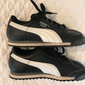 Puma Roma Black Sneakers Shoes Tennis 12.5